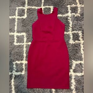 Raspberry shade, mini dress